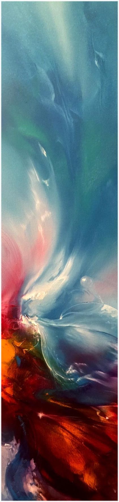 Vjekoslav Nemesh LIFE IS PRECIOUS JEWELL oil on canvas 122 X 30 cm